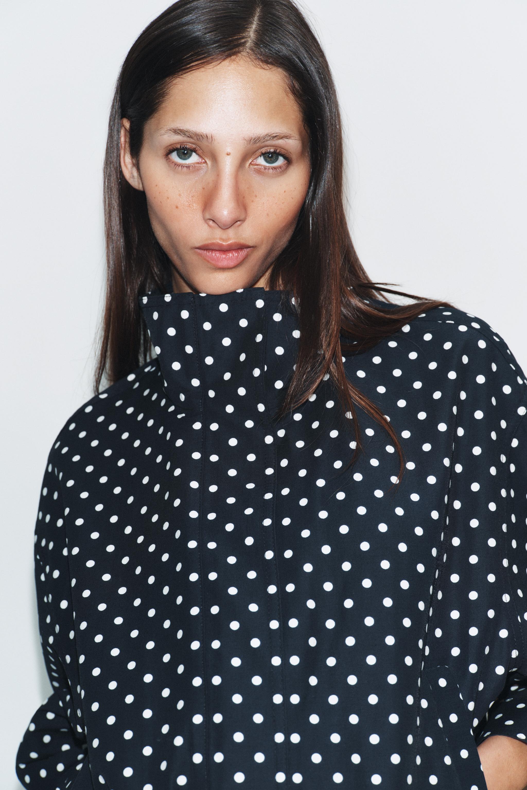 POLKA DOT PUFFER JACKET
